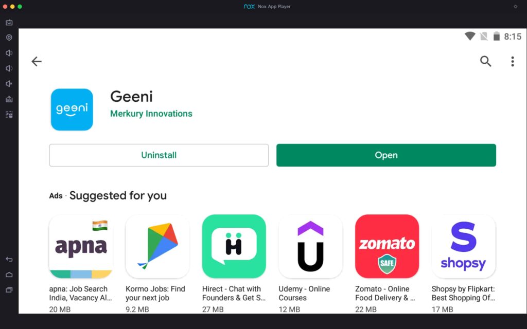 Open Geeni App on PC